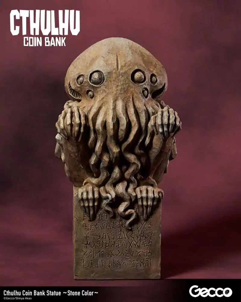 H.P. Lovecraft Cthulhu Mythos Coin Bank Statue Cthulhu (Stone Color) 24 cm termékfotó