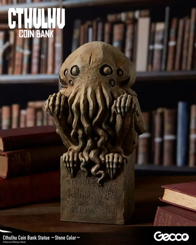 H.P. Lovecraft Cthulhu Mythos Coin Bank Statue Cthulhu (Stone Color) 24 cm termékfotó