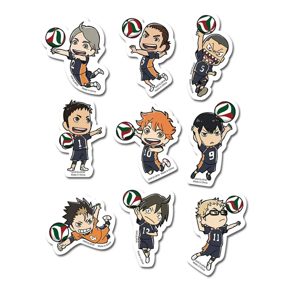 Haikyu!! Karasuno SD Die-Cut matrica csomag termékfotó