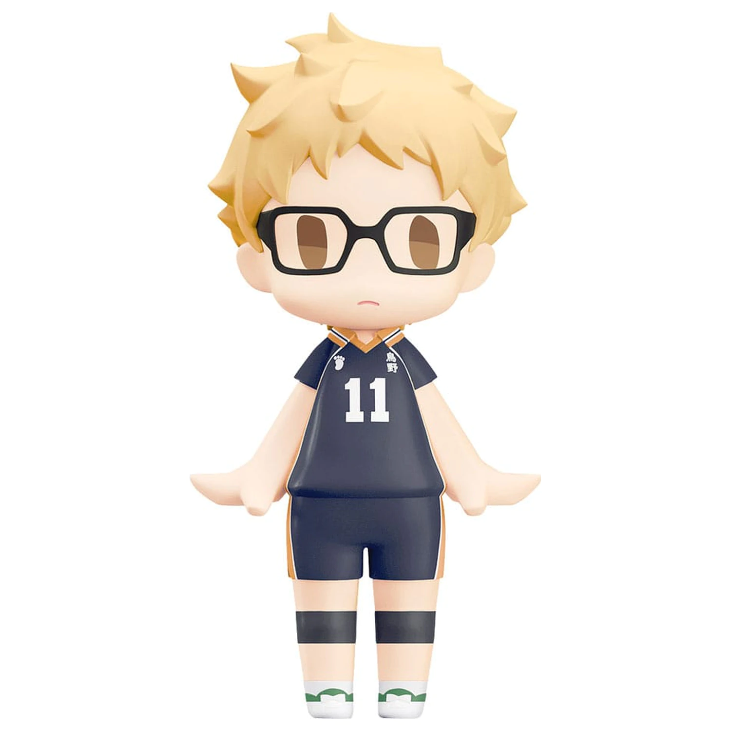 Haikyuu!! HELLO! GOOD SMILE akciófigura Kei Tsukishima 10 cm   termékfotó