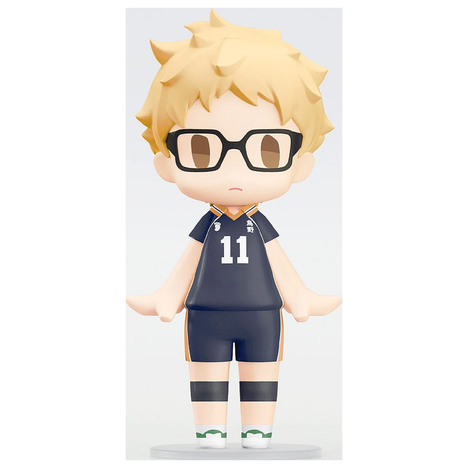 Haikyuu!! HELLO! GOOD SMILE akciófigura Kei Tsukishima 10 cm   termékfotó