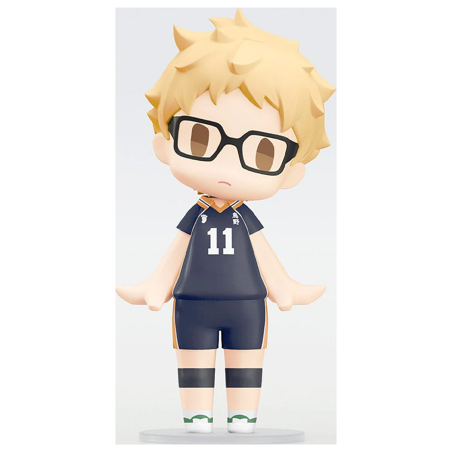Haikyuu!! HELLO! GOOD SMILE akciófigura Kei Tsukishima 10 cm   termékfotó