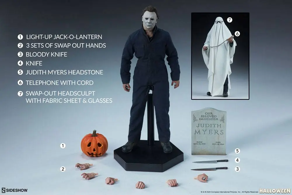 Halloween 1/6 Michael Myers akciófigura 30 cm termékfotó