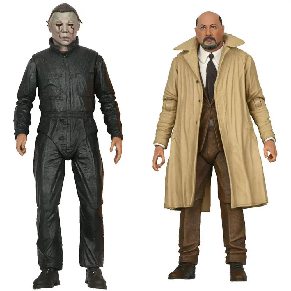 Halloween 2 Scale Action Michael Myers + DR Loomis Ultimate figurák 18cm termékfotó