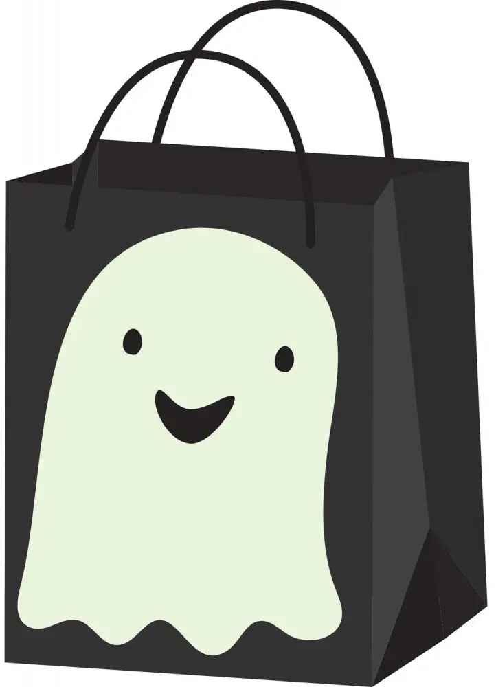 Halloween Cukorka gyűjtő papír tasak termékfotó