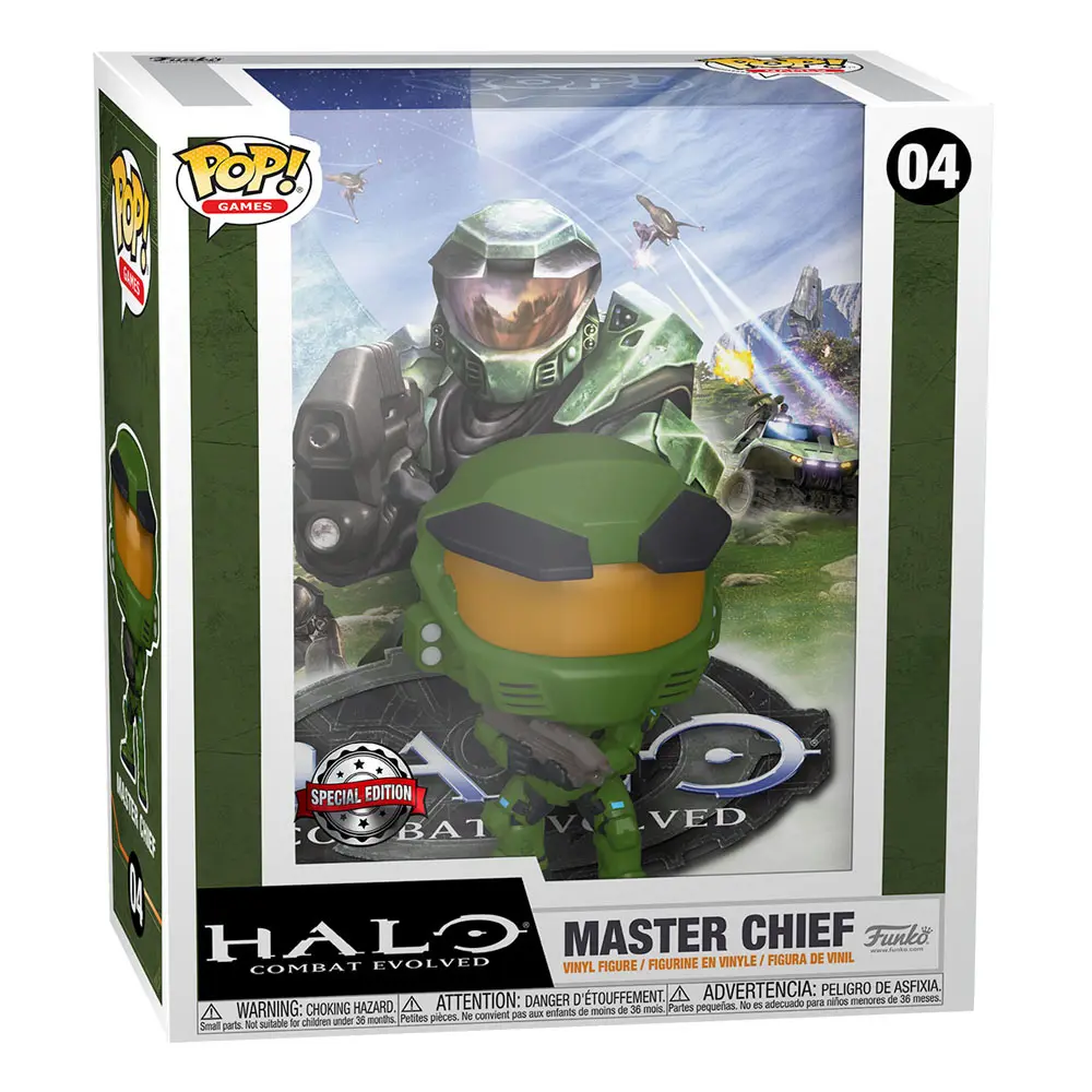 Halo Funko POP! Game Cover Vinyl figura Master Chief 9 cm termékfotó
