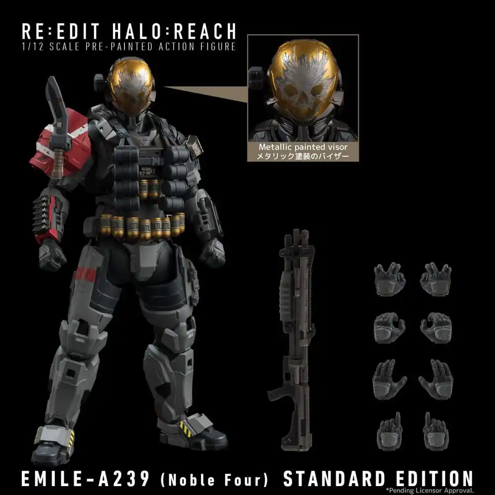 Halo: Reach Action Figure 1/12 Emile-A239 (Noble Four) 18 cm termékfotó