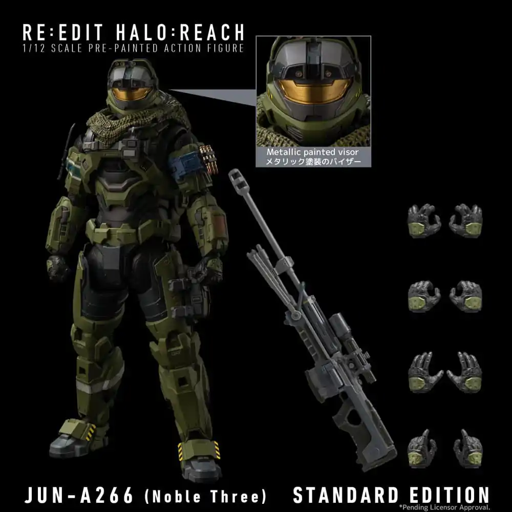 Halo:Reach 1/12 Jun-A266 (Noble Three) akciófigura 17 cm termékfotó