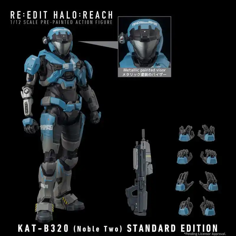 Halo: Reach Actionfigur 1/12 Kat-B320 (Noble Four) 18 cm termékfotó