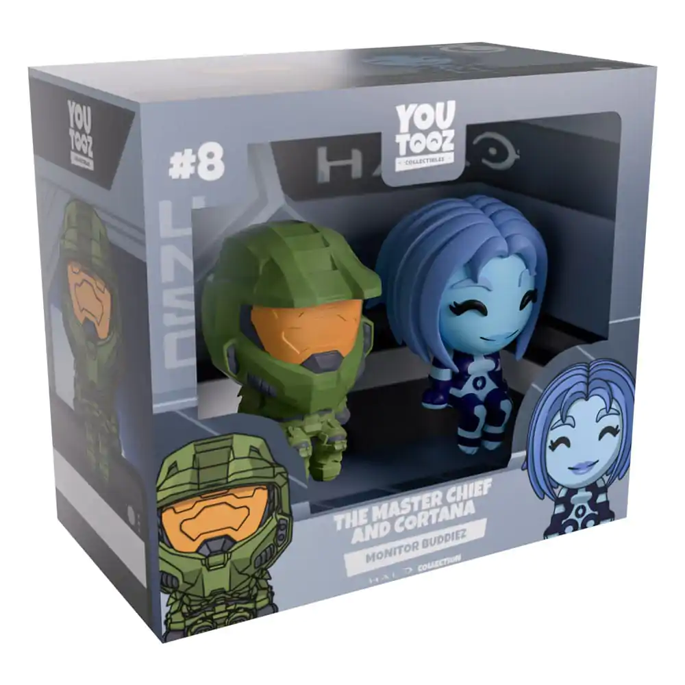 Halo Vinyl figurák The Master Chief &amp; Cortana Monitor Buddiez termékfotó