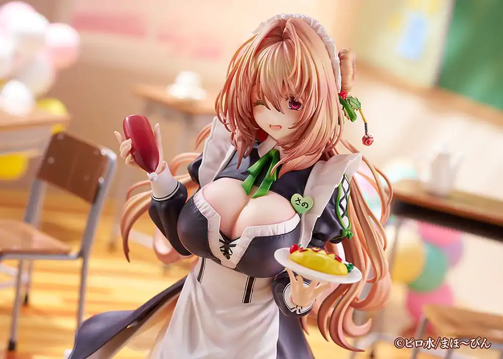 Hanikami Kanojo 1/6 Maid Maison Hanikami Kanojo Sano Hiiragi PVC szobor figura 20 cm   termékfotó