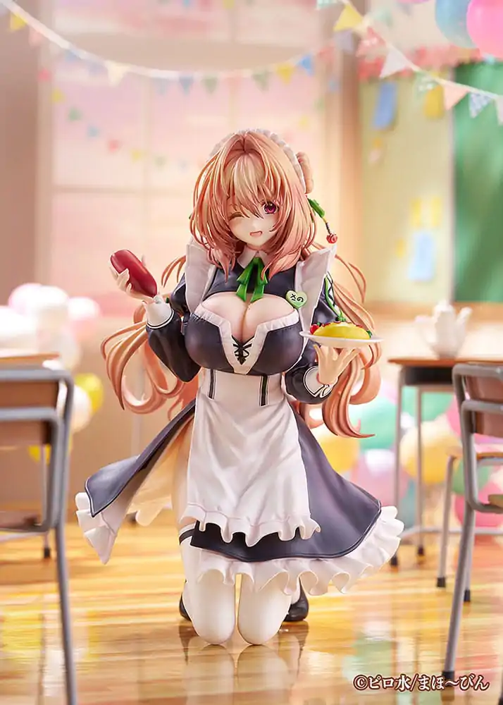 Hanikami Kanojo 1/6 Maid Maison Hanikami Kanojo Sano Hiiragi PVC szobor figura 20 cm   termékfotó
