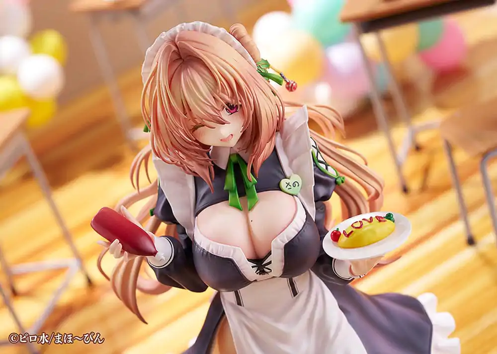 Hanikami Kanojo 1/6 Maid Maison Hanikami Kanojo Sano Hiiragi PVC szobor figura 20 cm   termékfotó