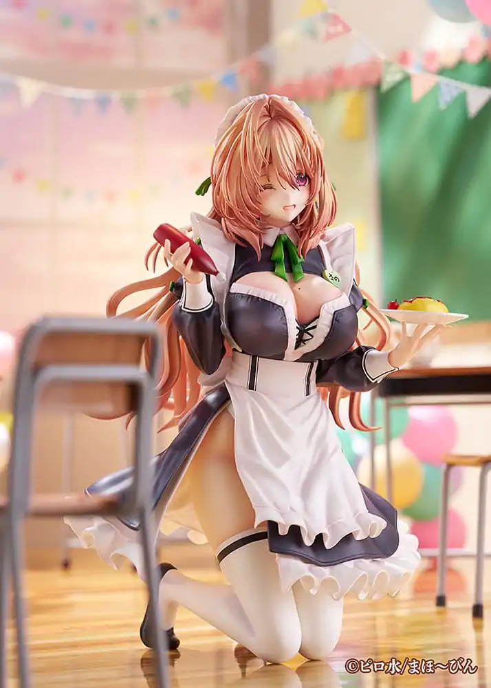 Hanikami Kanojo 1/6 Maid Maison Hanikami Kanojo Sano Hiiragi PVC szobor figura 20 cm   termékfotó