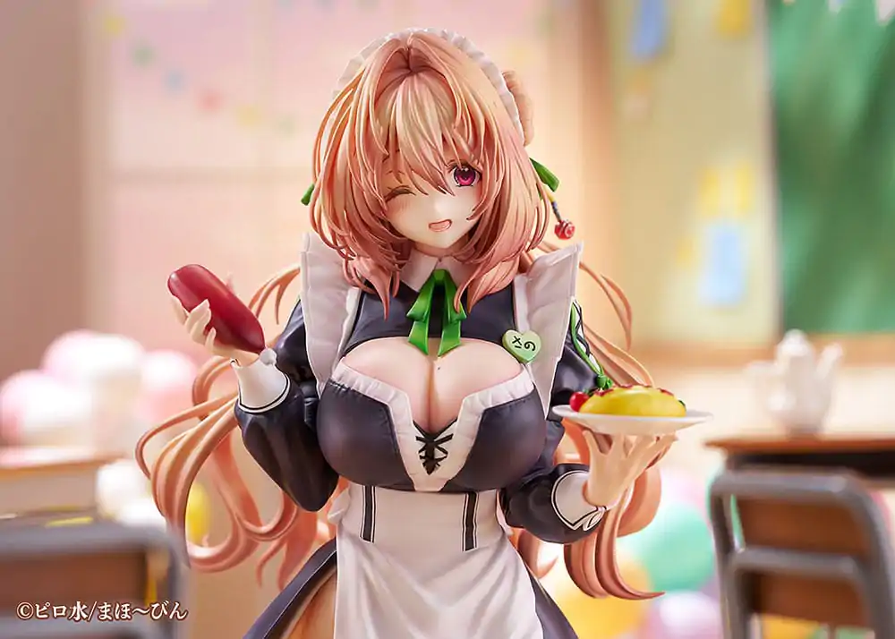 Hanikami Kanojo 1/6 Maid Maison Hanikami Kanojo Sano Hiiragi PVC szobor figura 20 cm   termékfotó