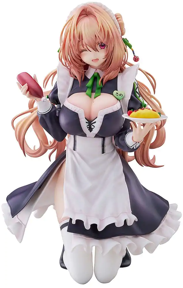 Hanikami Kanojo 1/6 Maid Maison Hanikami Kanojo Sano Hiiragi PVC szobor figura 20 cm   termékfotó