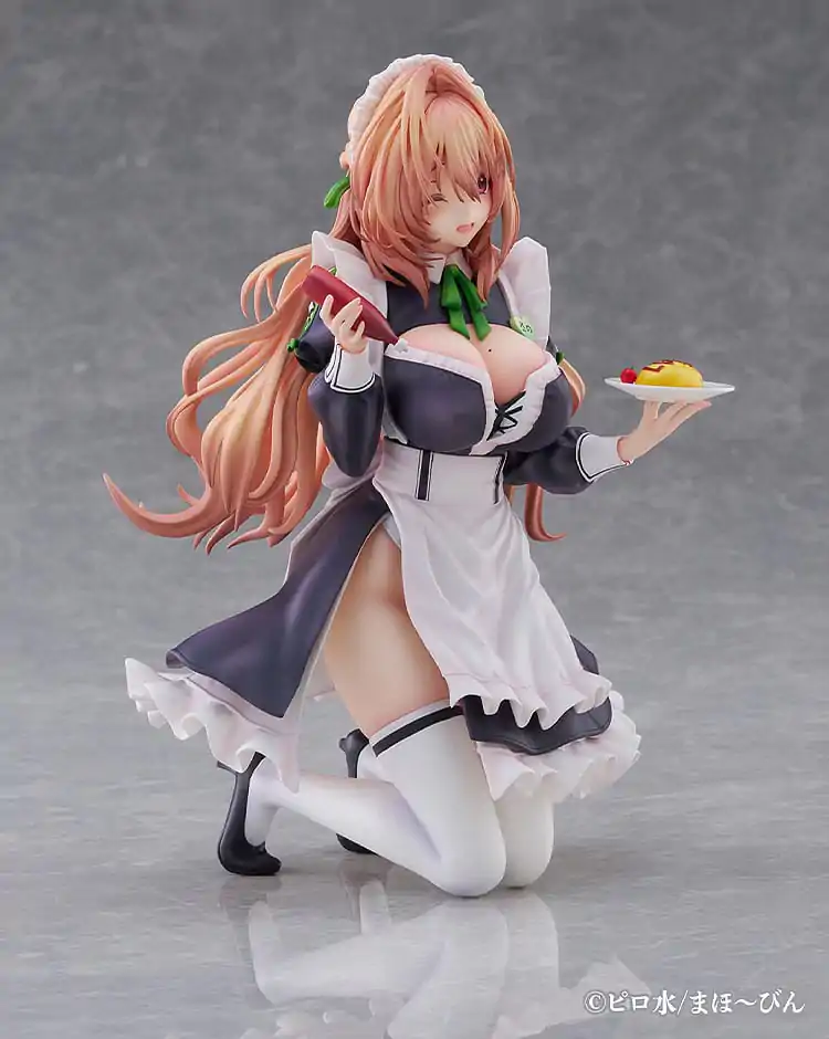 Hanikami Kanojo 1/6 Maid Maison Hanikami Kanojo Sano Hiiragi PVC szobor figura 20 cm   termékfotó