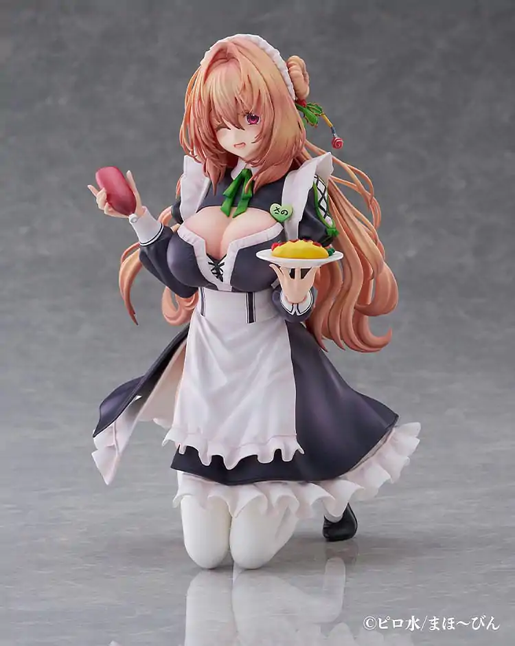 Hanikami Kanojo 1/6 Maid Maison Hanikami Kanojo Sano Hiiragi PVC szobor figura 20 cm   termékfotó