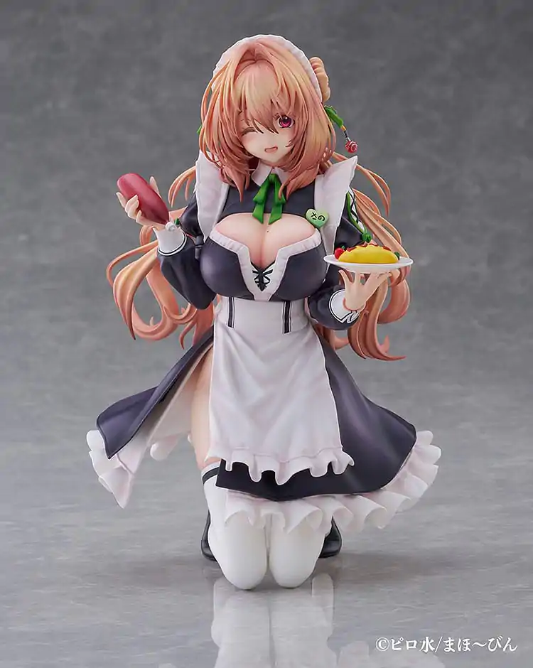 Hanikami Kanojo 1/6 Maid Maison Hanikami Kanojo Sano Hiiragi PVC szobor figura 20 cm   termékfotó