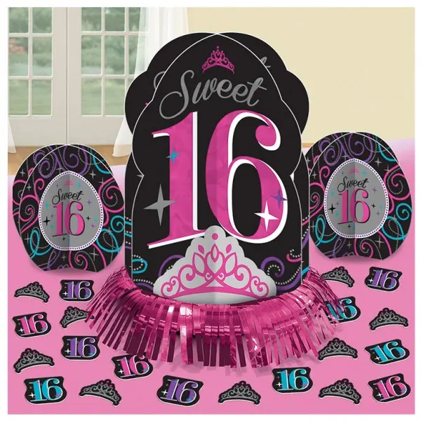 Happy Birthday 16 Asztali dekoráció szett termékfotó