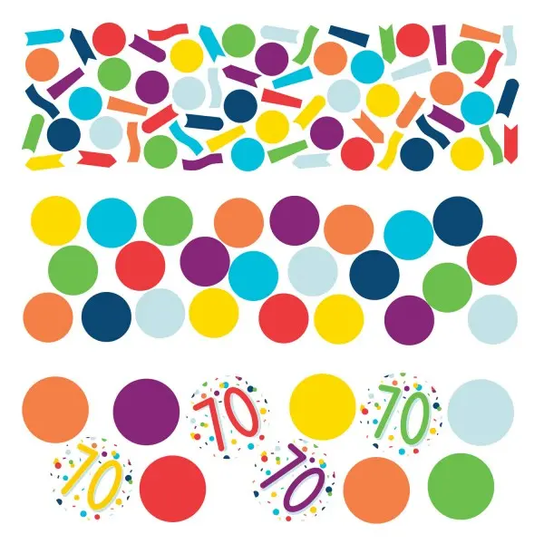 Happy Birthday 70 konfetti termékfotó