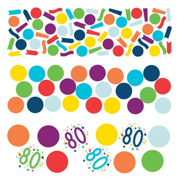 Happy Birthday 80 konfetti termékfotó