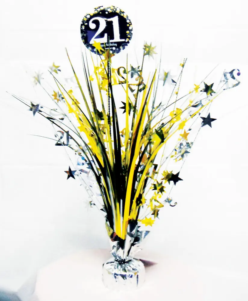 Happy Birthday Gold 21 asztaldísz 45,7 cm termékfotó