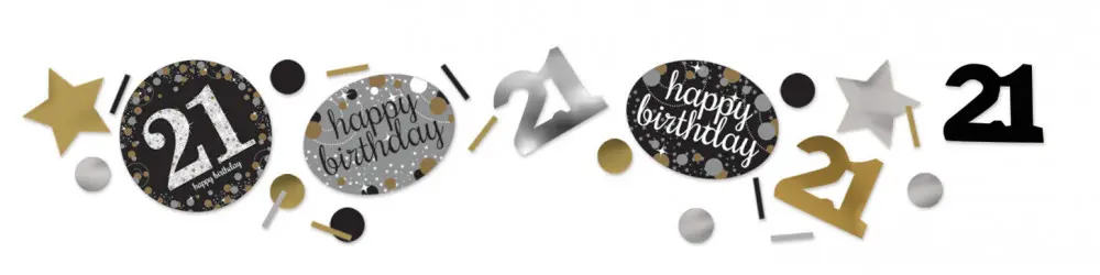 Happy Birthday Gold 21 konfetti termékfotó