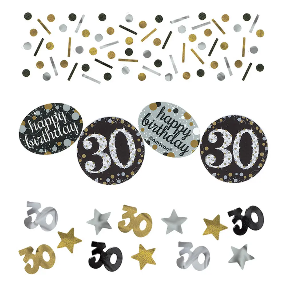 Happy Birthday Gold 30 konfetti termékfotó