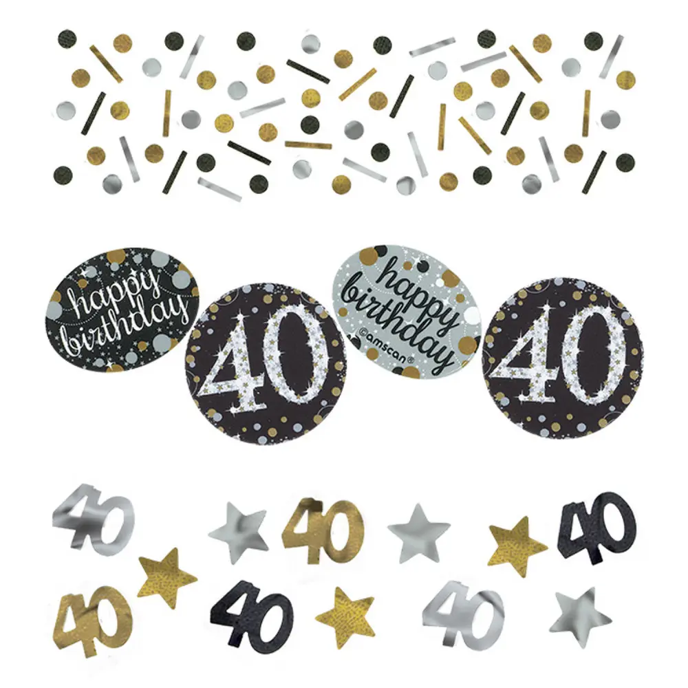 Happy Birthday Gold 40 konfetti termékfotó