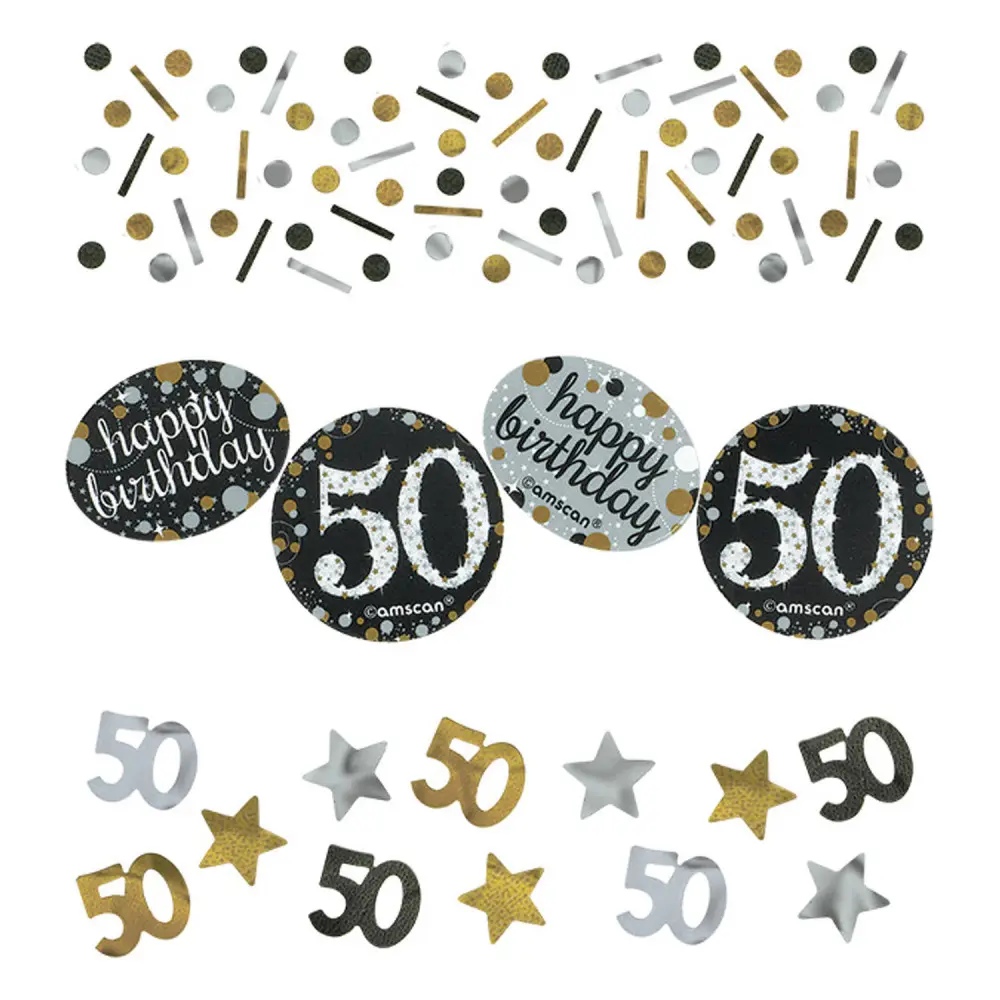 Happy Birthday Gold 50 konfetti termékfotó