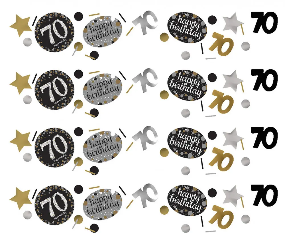 Happy Birthday Gold 70 konfetti termékfotó