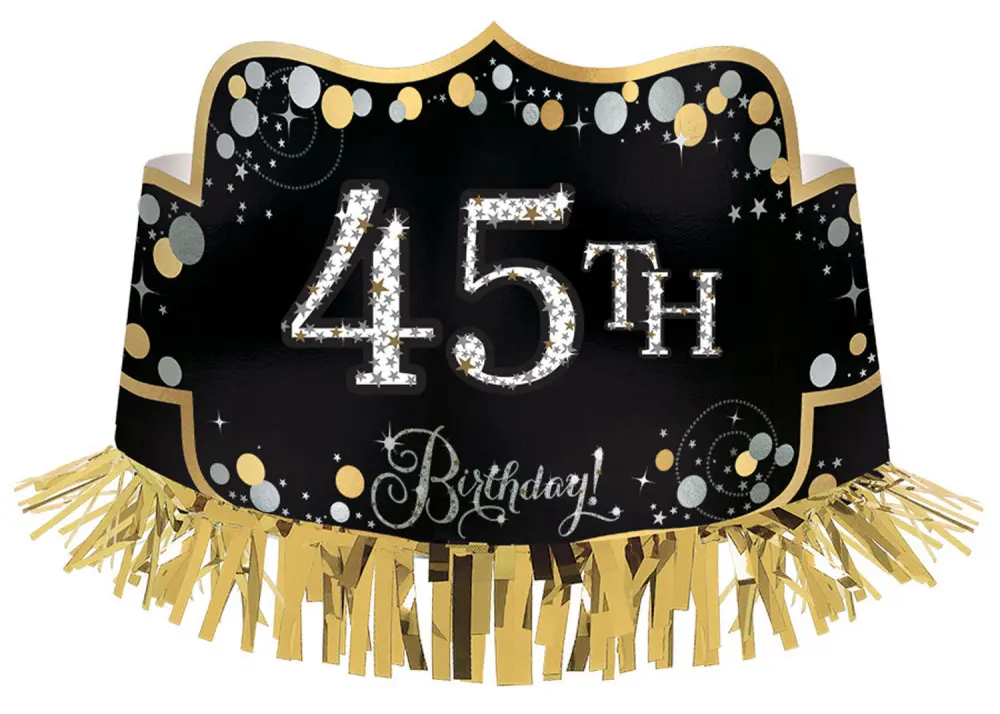 Happy Birthday Gold korona rojttal termékfotó