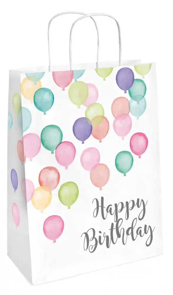 Happy Birthday Pastel papírzacskó 2 db-os termékfotó