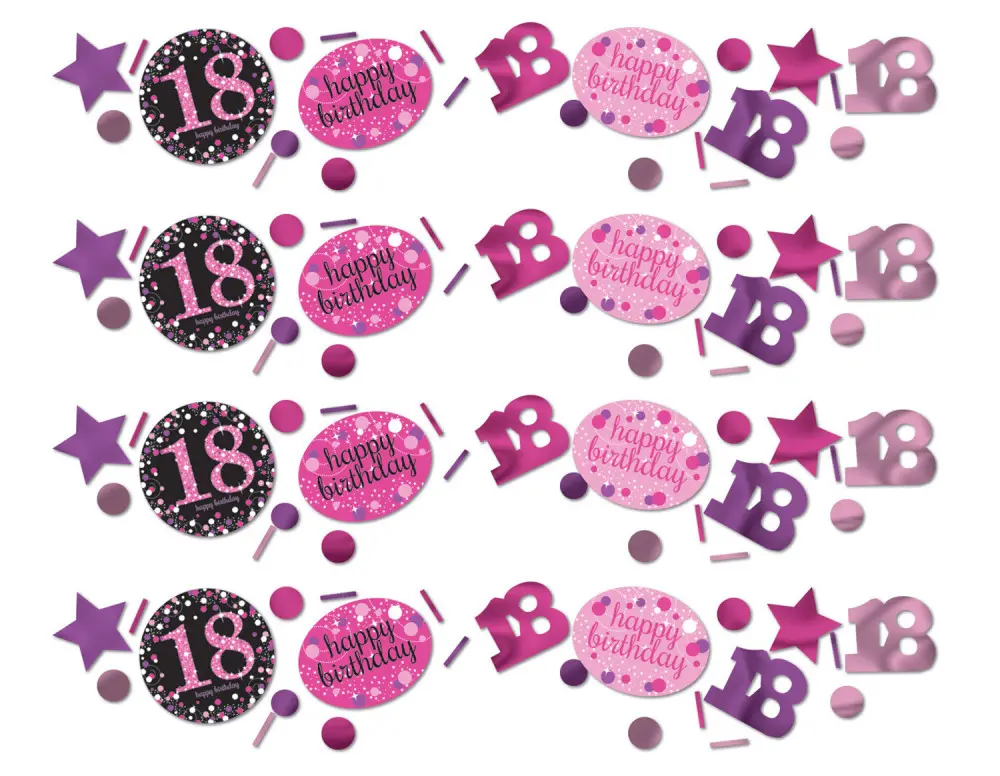 Happy Birthday Pink 18 konfetti termékfotó