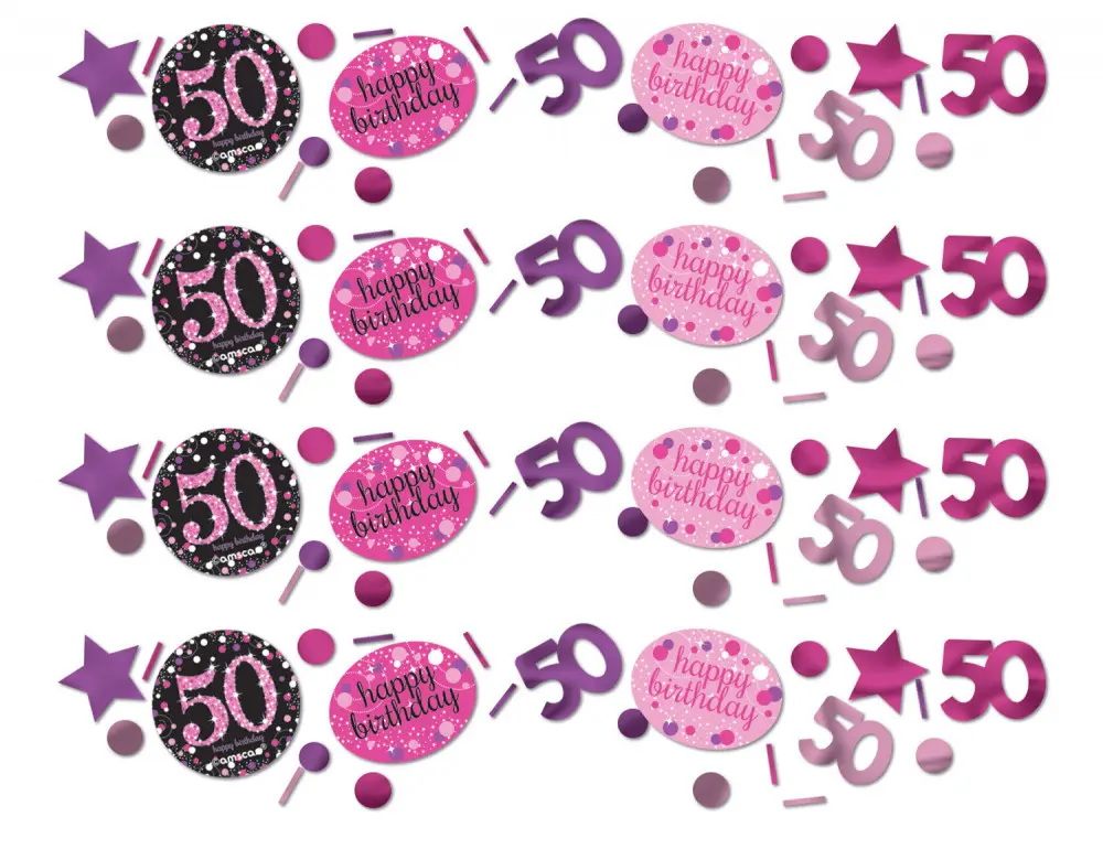 Happy Birthday Pink 50 konfetti termékfotó