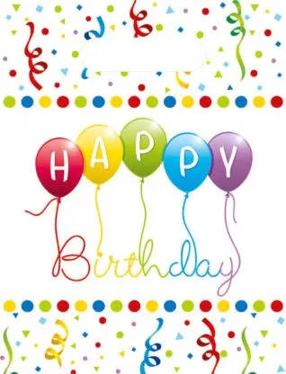 Happy Birthday Streamers ajándéktasak 6 db-os termékfotó