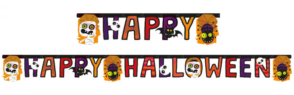 Happy Halloween felirat 180 cm termékfotó