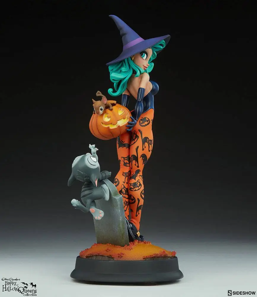 Happy HallowQueens Collocetion Pumpkin Witch by Chris Sanders szobor figura 34 cm termékfotó