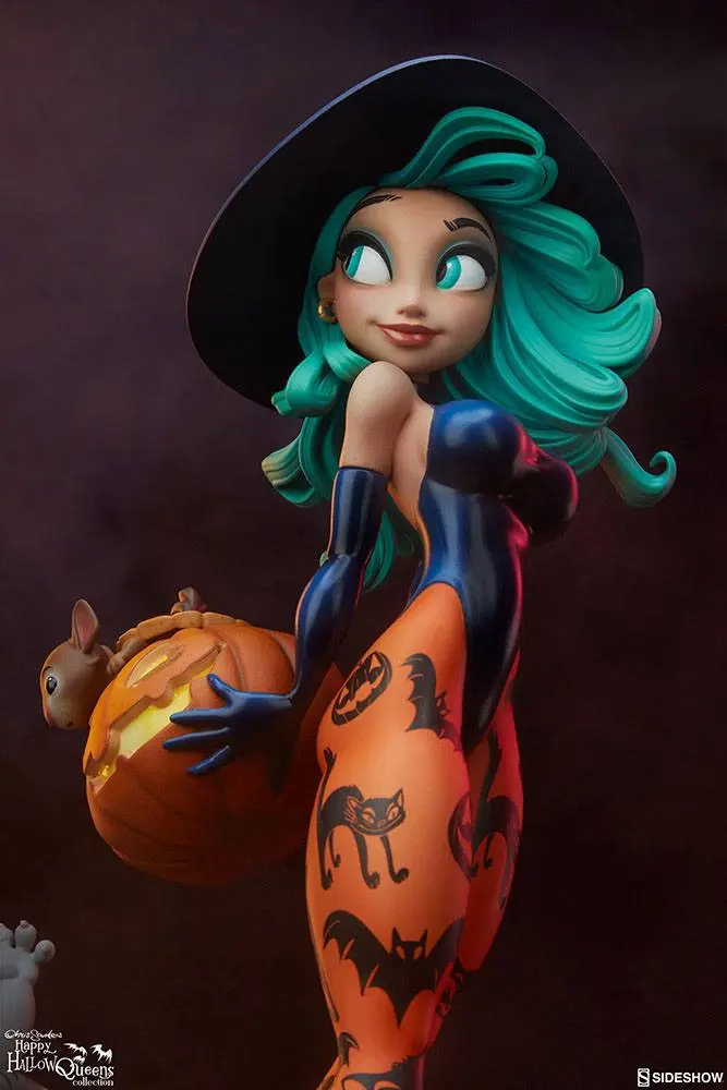 Happy HallowQueens Collocetion Pumpkin Witch by Chris Sanders szobor figura 34 cm termékfotó