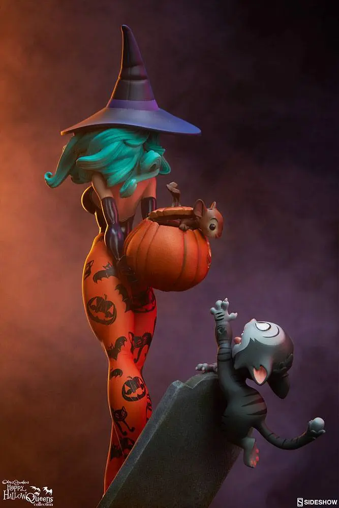 Happy HallowQueens Collocetion Pumpkin Witch by Chris Sanders szobor figura 34 cm termékfotó