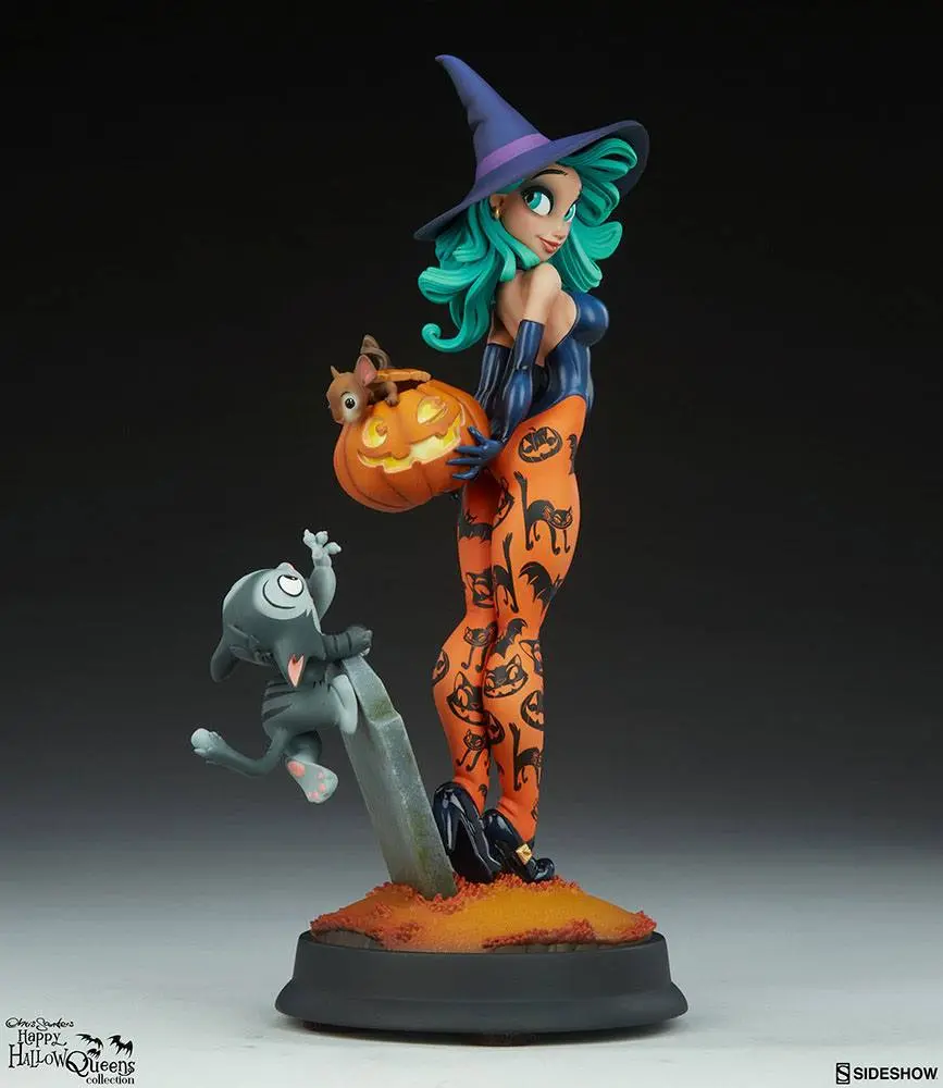 Happy HallowQueens Collocetion Pumpkin Witch by Chris Sanders szobor figura 34 cm termékfotó