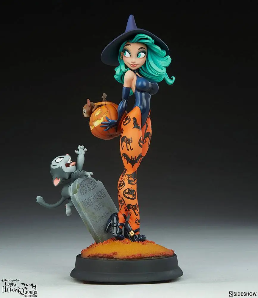 Happy HallowQueens Collocetion Pumpkin Witch by Chris Sanders szobor figura 34 cm termékfotó