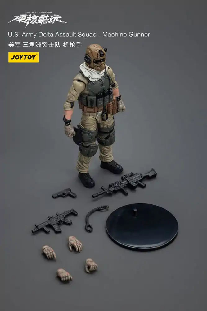 Hardcore Coldplay 1/18 U.S. Army Delta Assault Squad Machine Gunner akciófigura 11 cm termékfotó