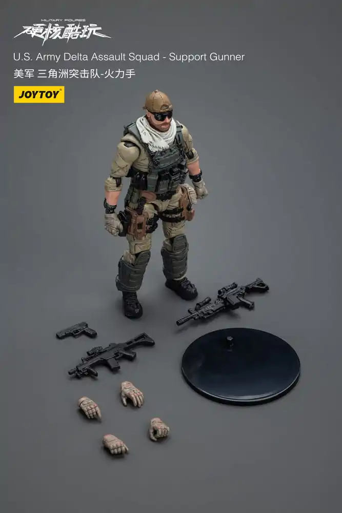 Hardcore Coldplay 1/18 U.S. Army Delta Assault Squad Support Gunner akciófigura 11 cm termékfotó