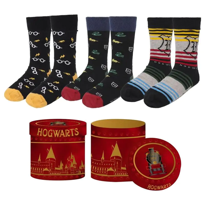 Harry Potter Pack of 3 adult socks termékfotó