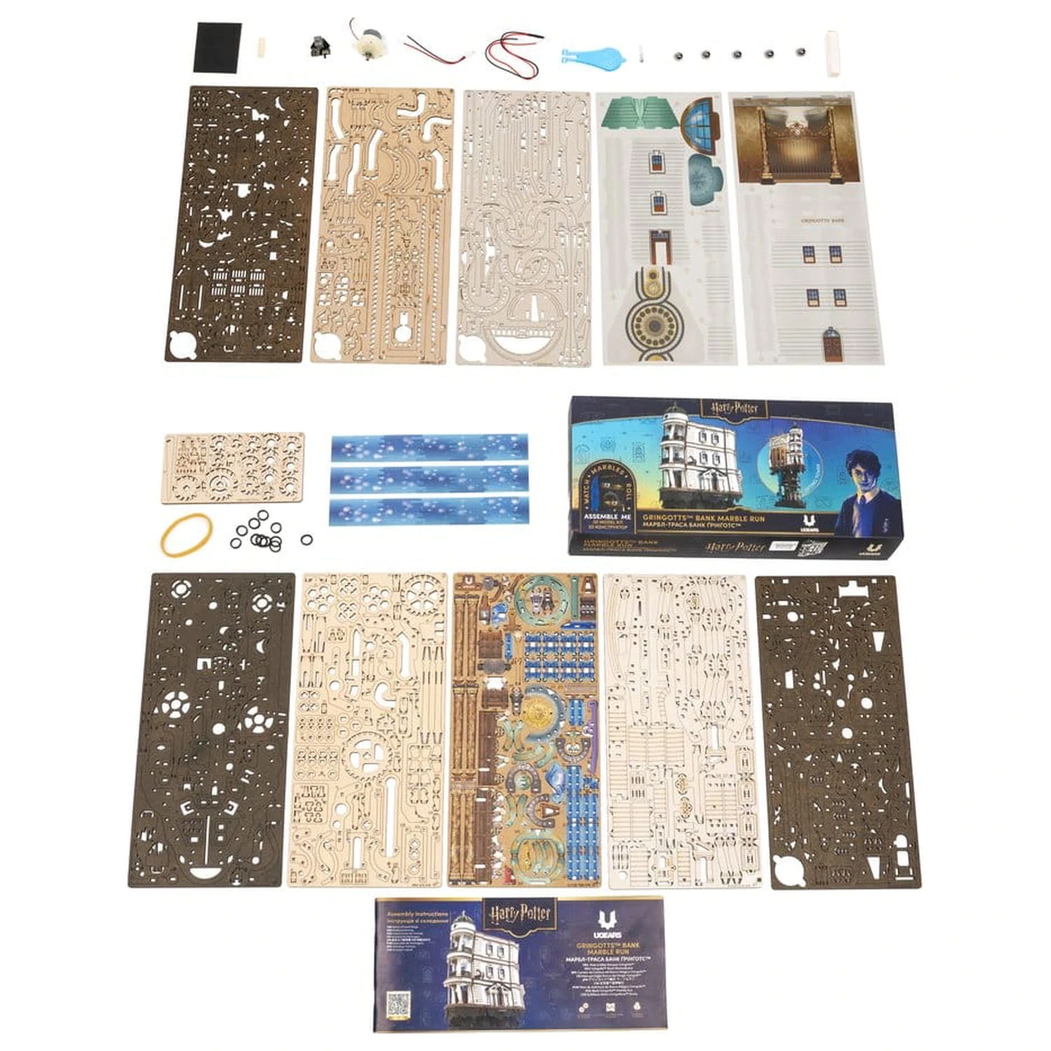 Harry Potter 3D fa puzzle GrIngotts Bank Marble Run termékfotó
