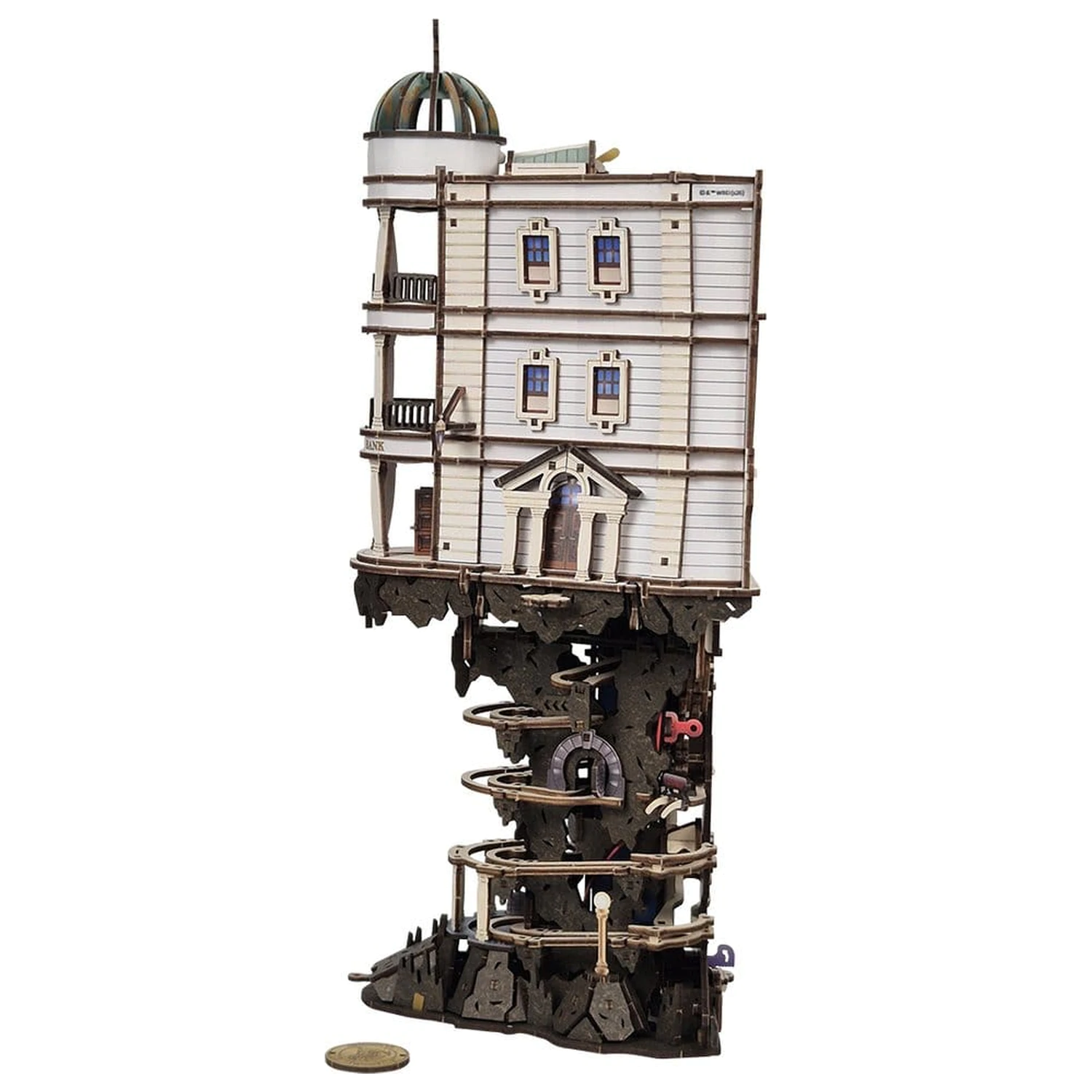 Harry Potter 3D fa puzzle GrIngotts Bank Marble Run termékfotó