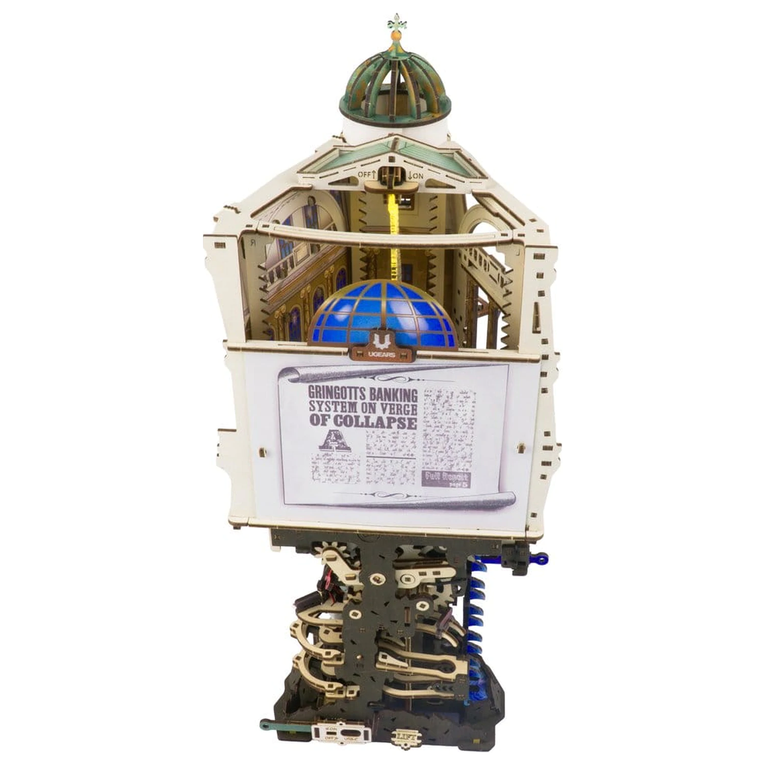 Harry Potter 3D fa puzzle GrIngotts Bank Marble Run termékfotó
