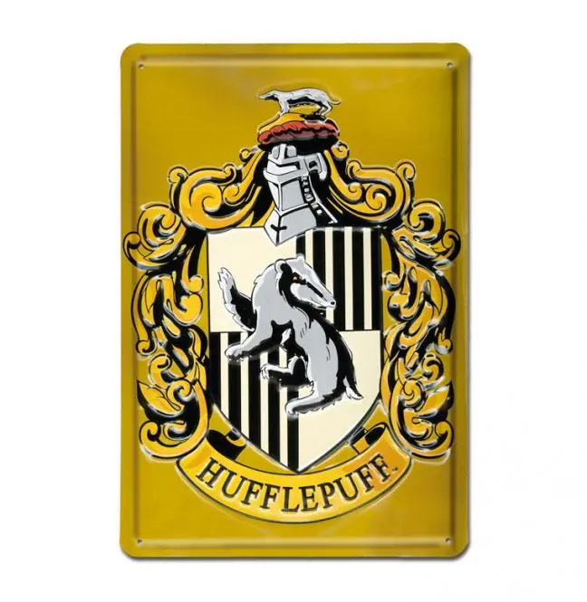 Harry Potter 3D Hufflepuff fémtábla 20 x 30 cm termékfotó
